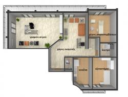 κάτοψη με χώρους κάτοψη με χώρους